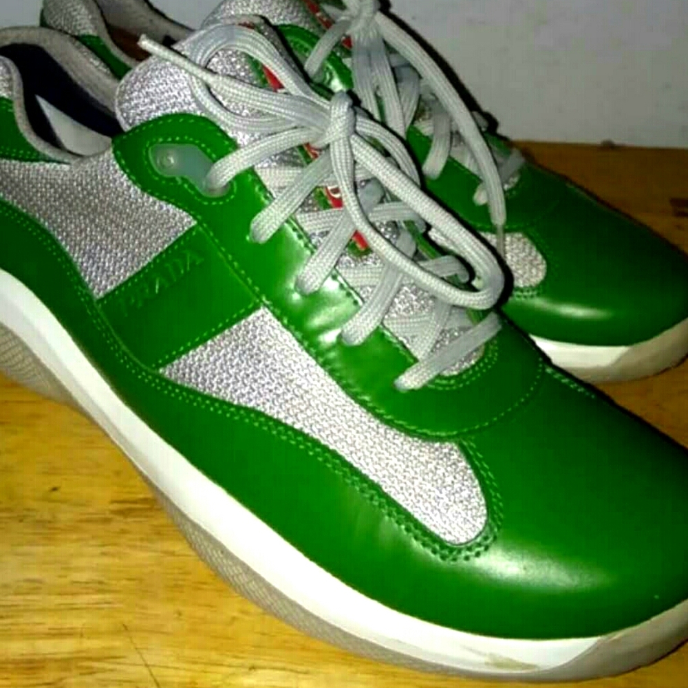 Prada World Cup Trainers Sneakers in Green